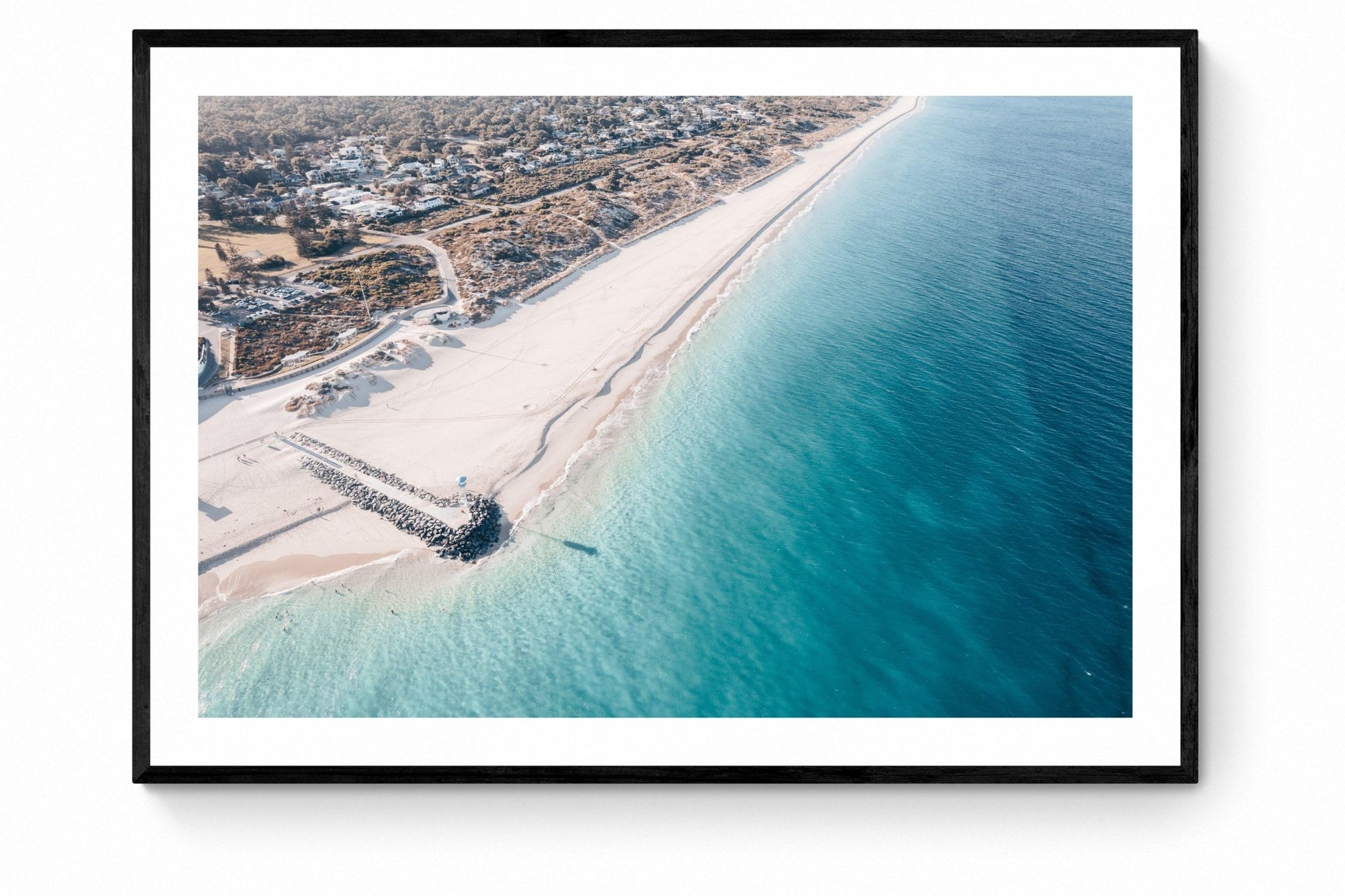 Alessandro - City Beach Wall Art - Framed Print - Days Adrift