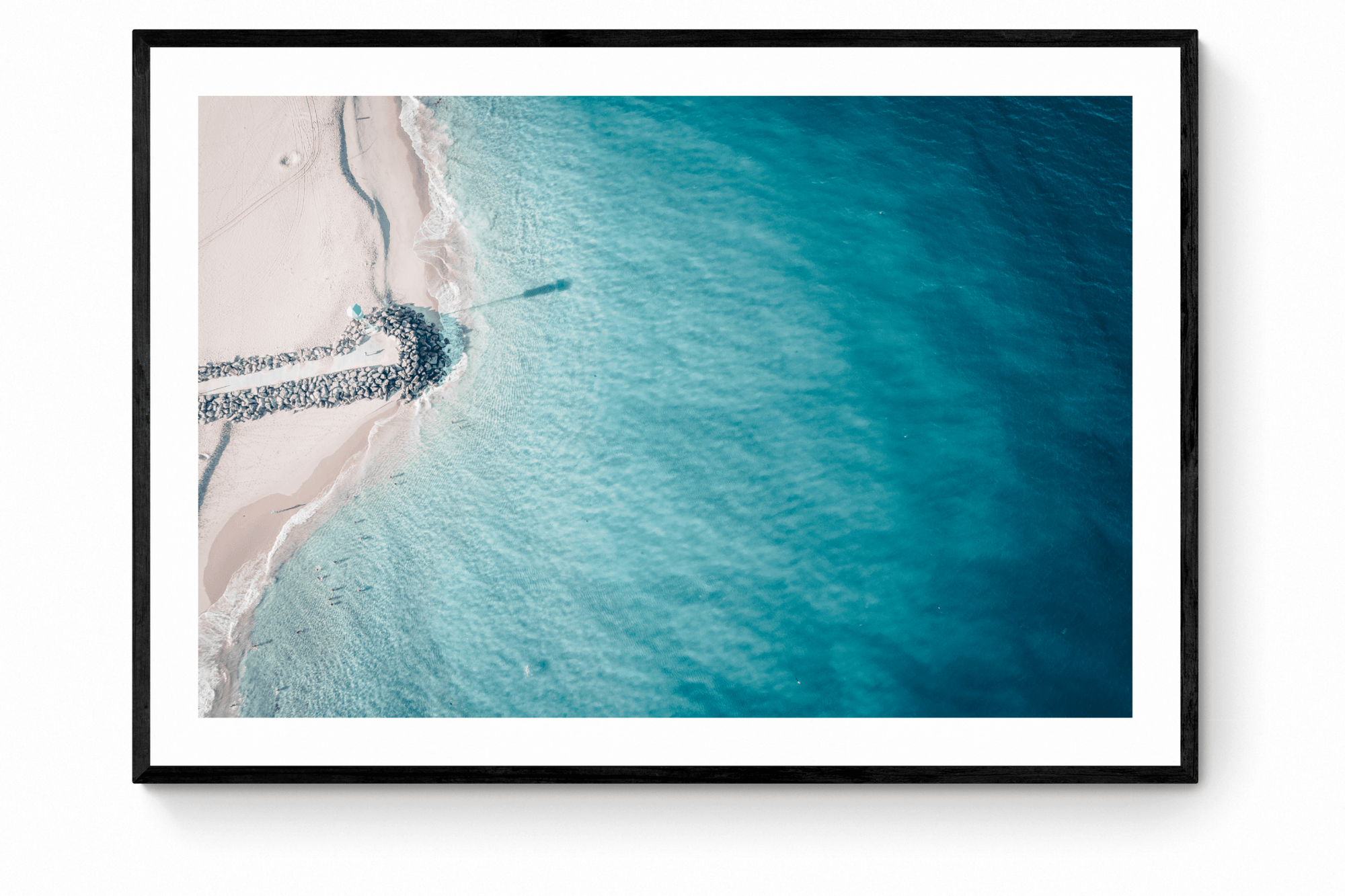 Logan - City Beach Wall Art - Framed Print - Days Adrift