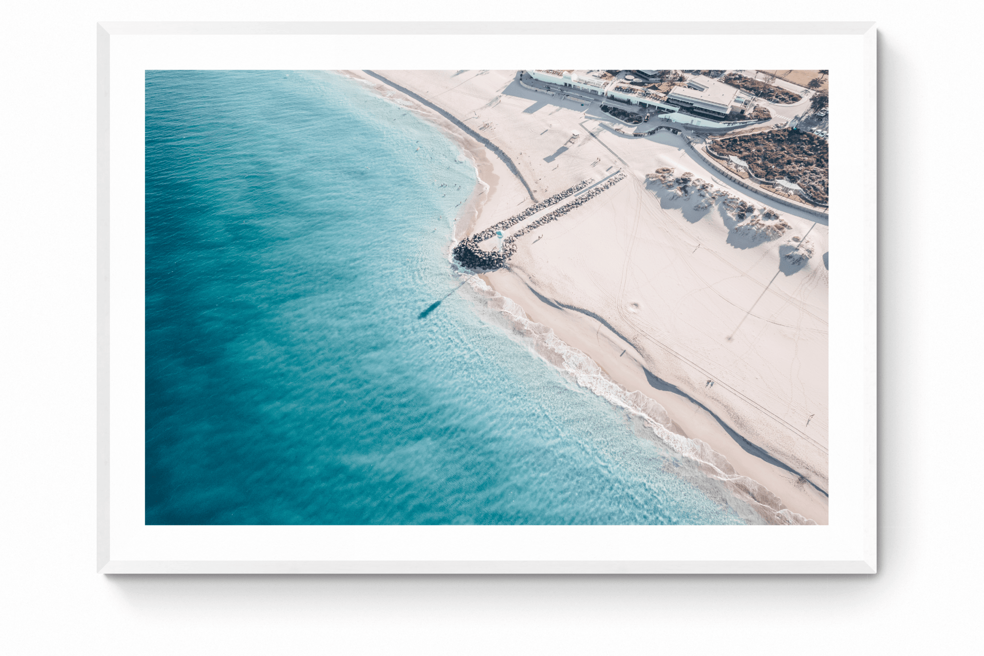 Lois - City Beach Wall Art - Framed Print - Days Adrift