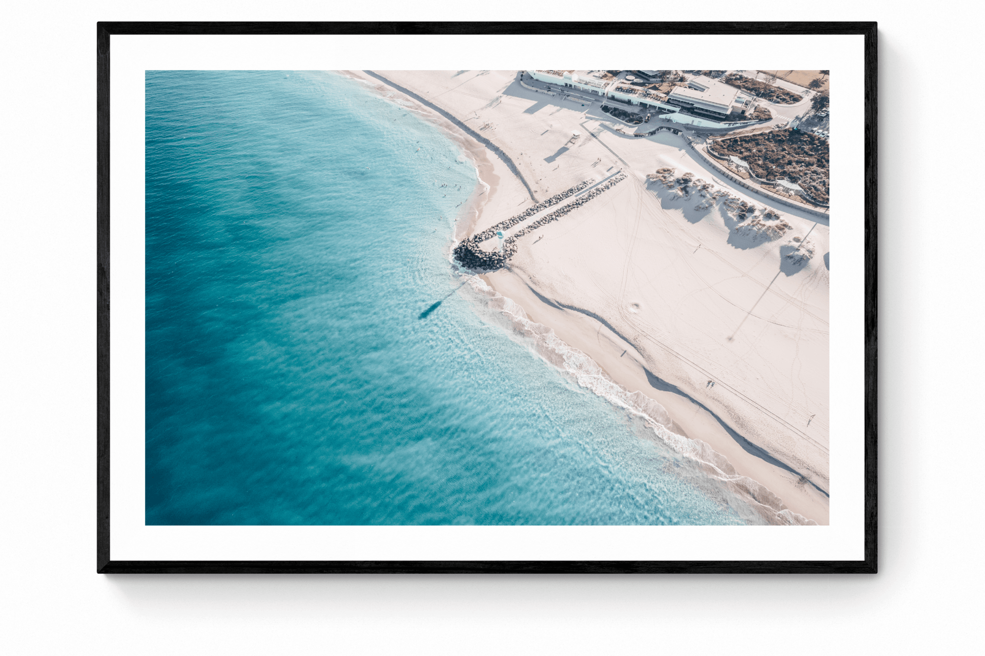 Lois - City Beach Wall Art - Framed Print - Days Adrift