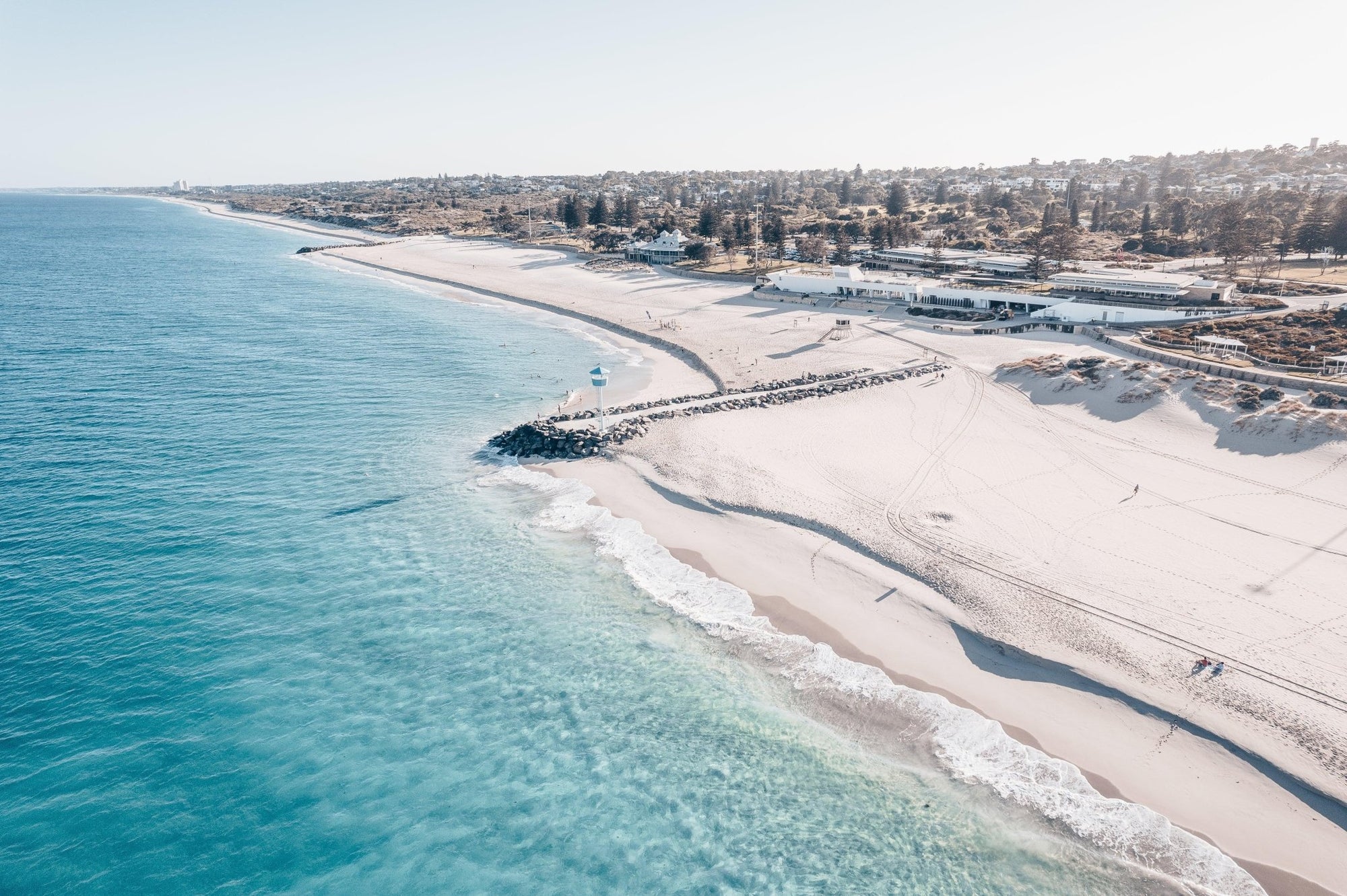 Mathis - City Beach Wall Art - Framed Print - Days Adrift