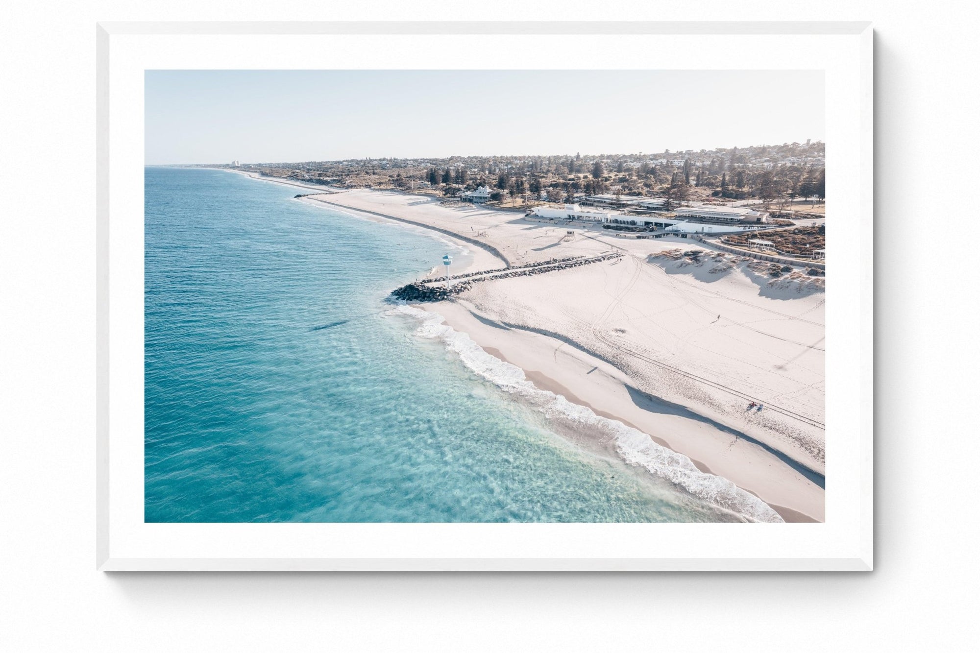 Mathis - City Beach Wall Art - Framed Print - Days Adrift