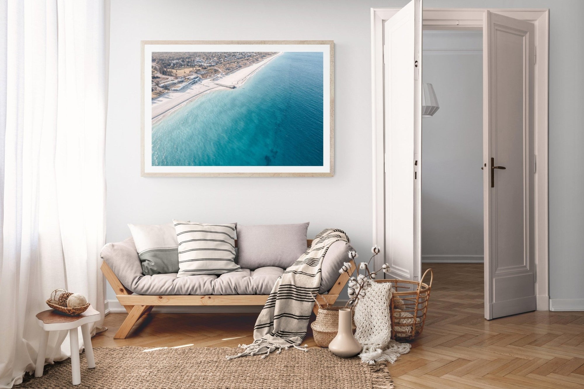 Matteo - City Beach Wall Art - Framed Print - Days Adrift