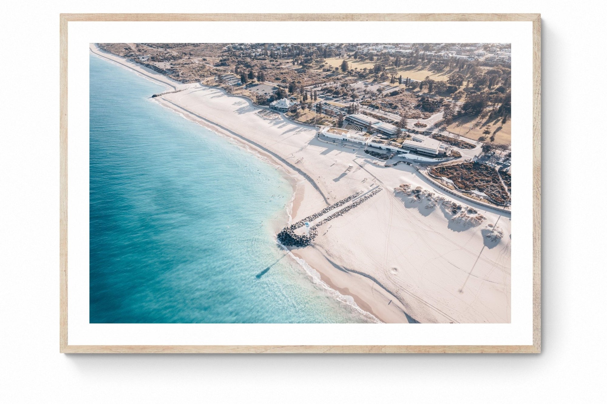 Yanis - City Beach Wall Art - Framed Print - Days Adrift